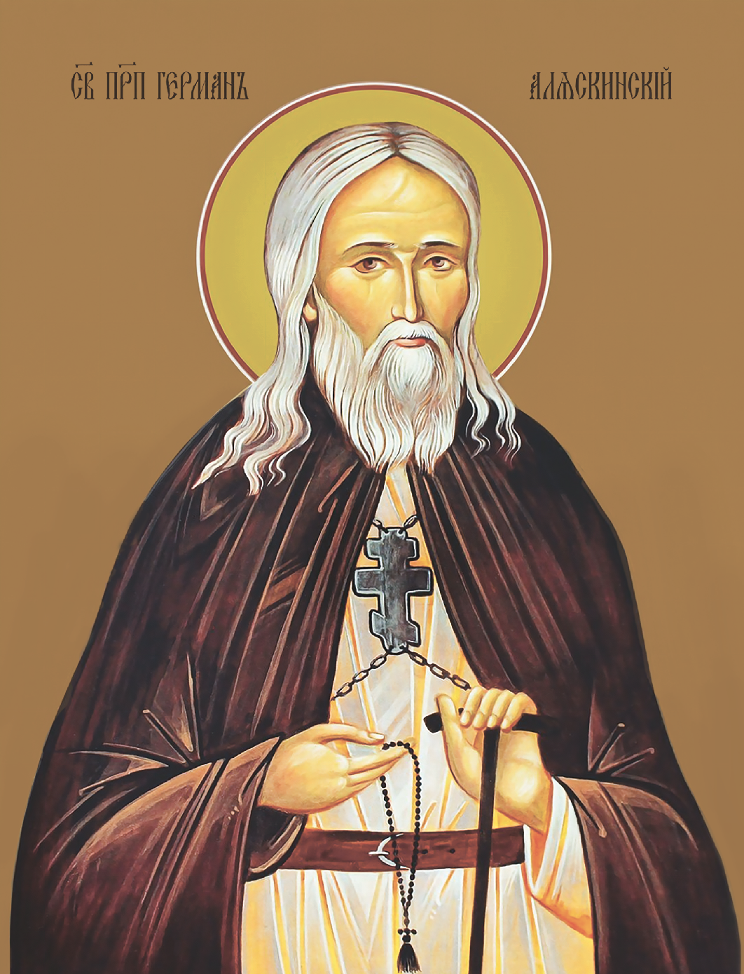 Icon of Saint Herman the humble servant of indigenous peoples