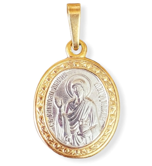 Holy Mary Magdalene Icon Necklace pendant. Сhristian Сharm
