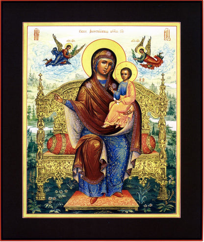 Wooden Icon of the Mother of God Economissa (Stewardess)