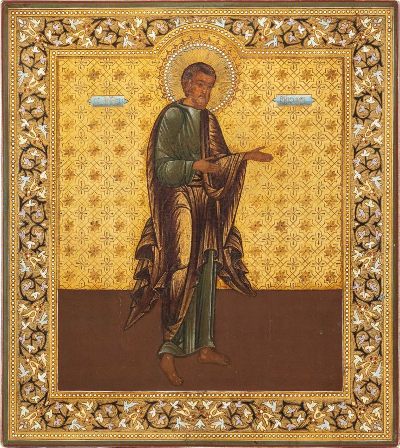 Saint Martyr Victor of Damascus. Wooden orthodox icon.