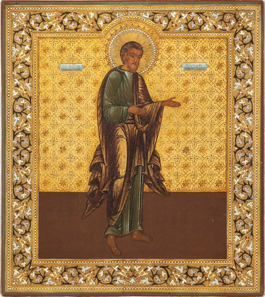 Saint Martyr Victor of Damascus. Wooden orthodox icon.