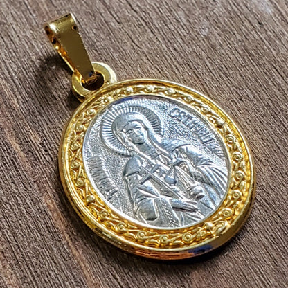 Holy Martyr Tatiana of Rome Icon Necklace pendant. Сhristian Сharm