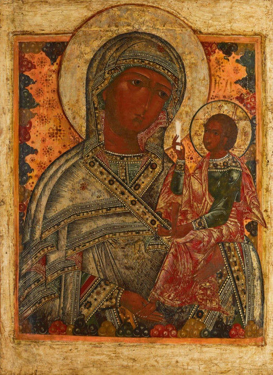 Wooden Icon of the Mother of God The Shuiskaya-Smolensk