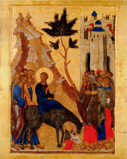 Icon of the Entry of the Lord Jesus Christ into Jerusalem