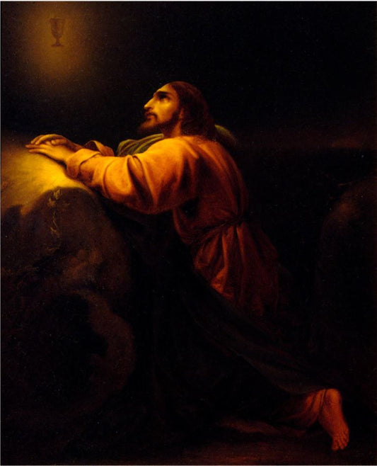 Wooden Icon of Jesus Christ "Prayer for the Chalice" ("Gethsemane Prayer")