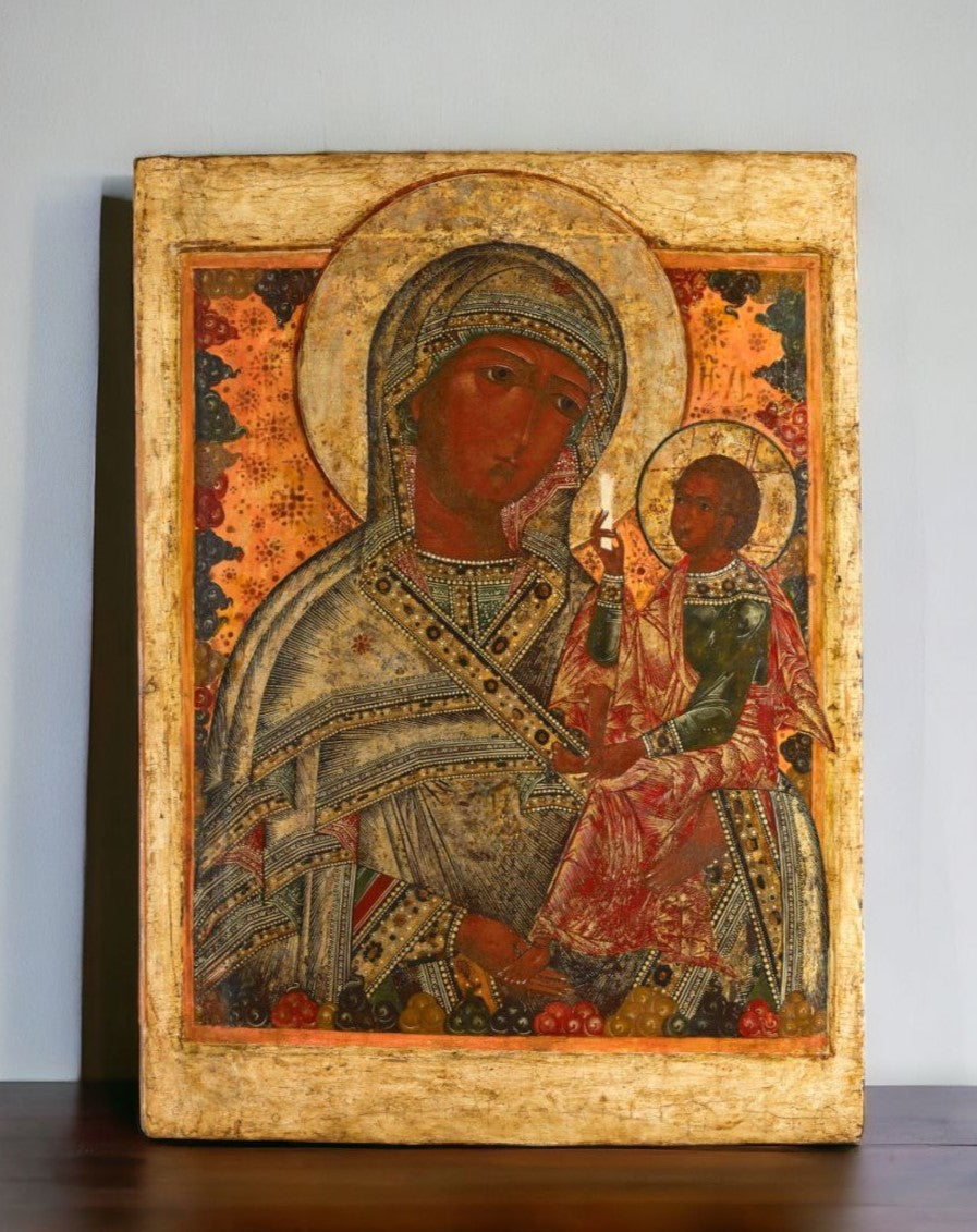 Wooden Icon of the Mother of God The Shuiskaya-Smolensk