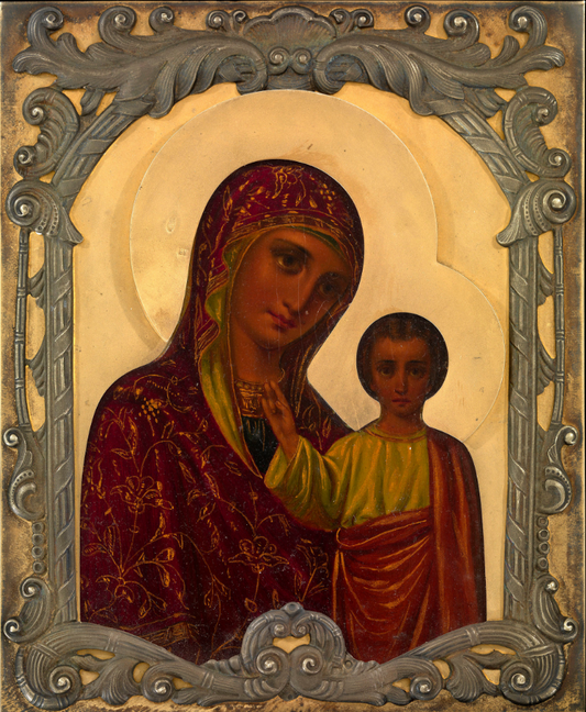 Wooden Icon of the Mother of God of Kazan (Kazanskaya)