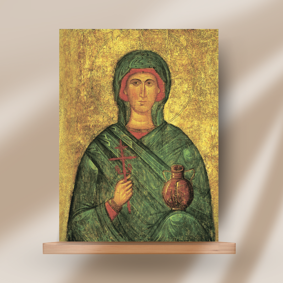 Orthodox icon of Saint Anastasia the Deliverer from Bonds handmade on wood with traditional 15th century style