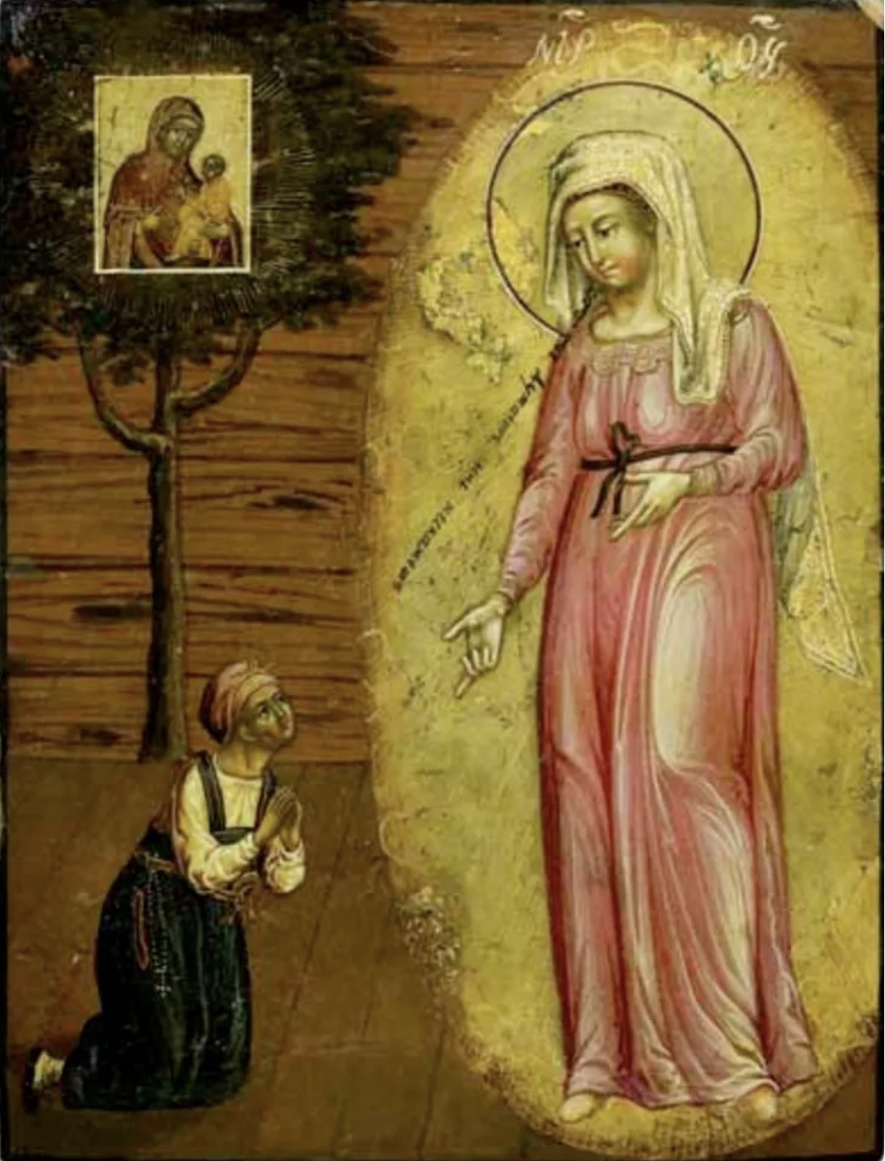 Wooden Icon of the Mother of God of Okonsk (Okonskaya)