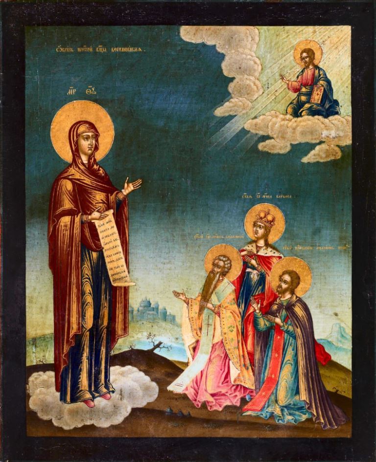 Wooden Icon of the Mother of God Theotokos of Bogolyubovo (Bogolubskaya)
