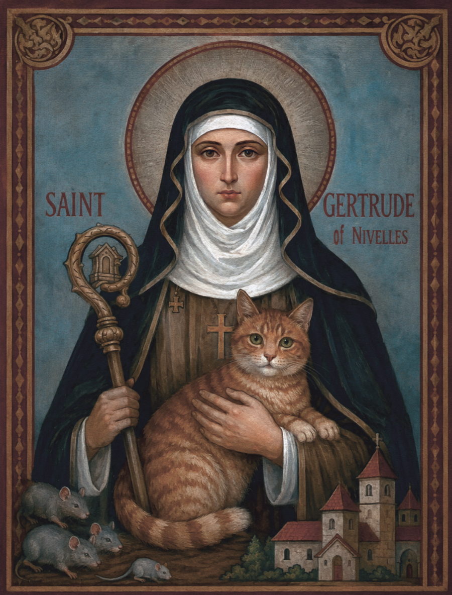 Icon of Saint Gertrude of Nivelles