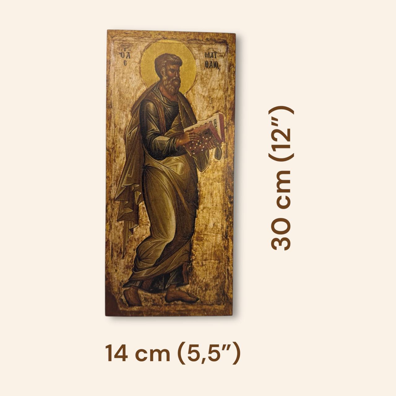 Saint Matthew icon, the Holy Apostle and Evangelist. Orthodox Christian Icon