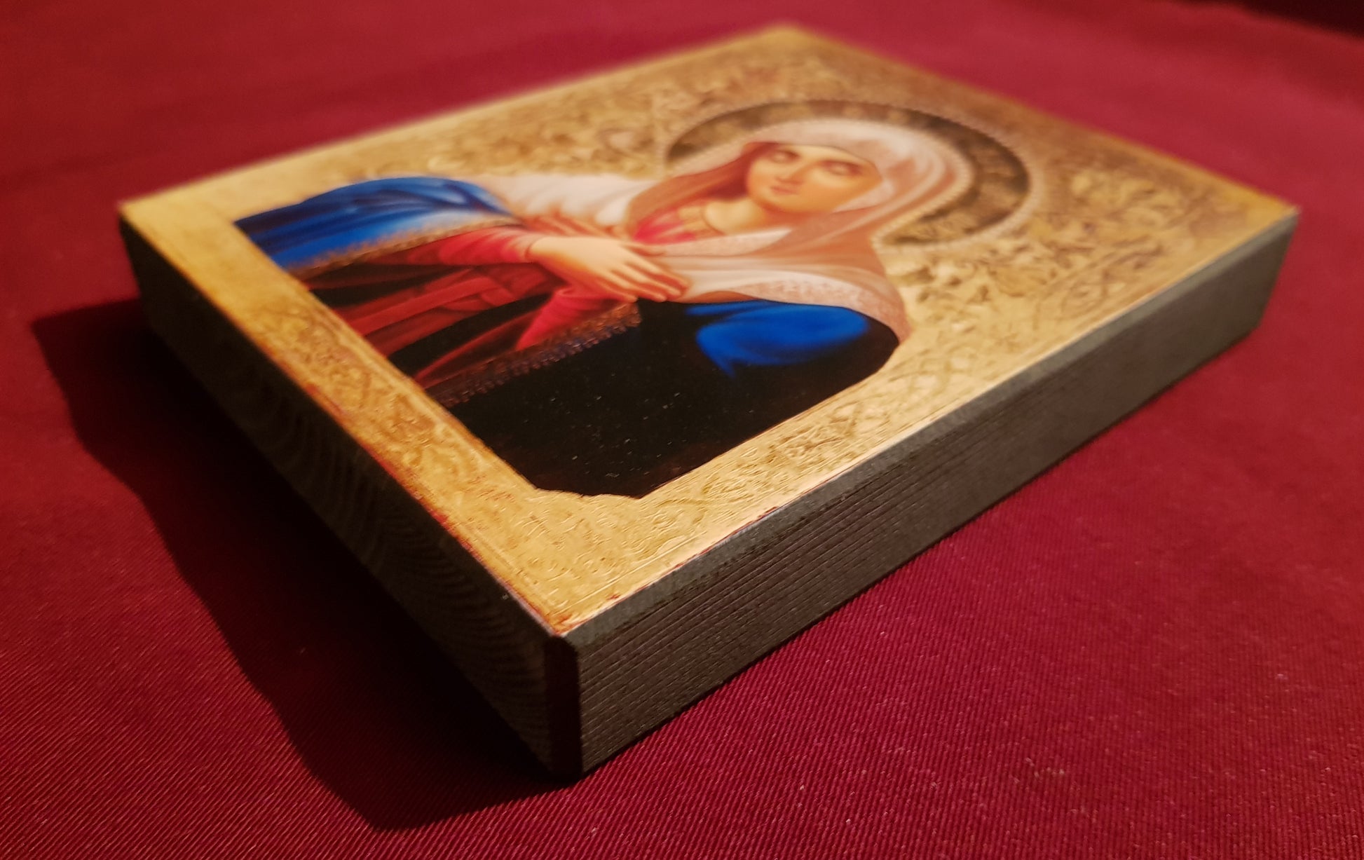 Wooden Icon of the Mother of God Tenderness