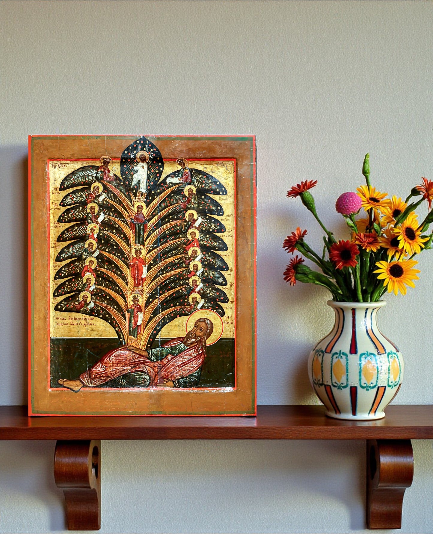 Orthodox Icon of the Tree of Jesse genealogy of Christ