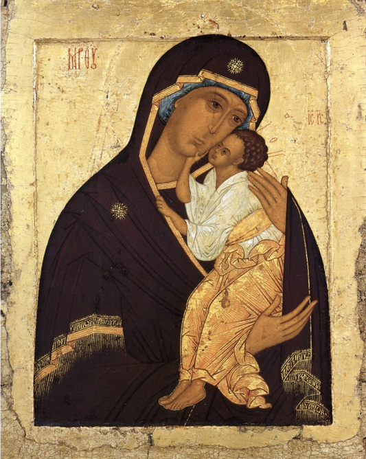Wooden Icon of the Mother of God of Tenderness Yaroslavl