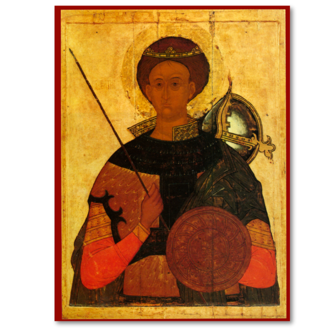 Icon of Saint Demetrius of Thessaloniki 15th century style