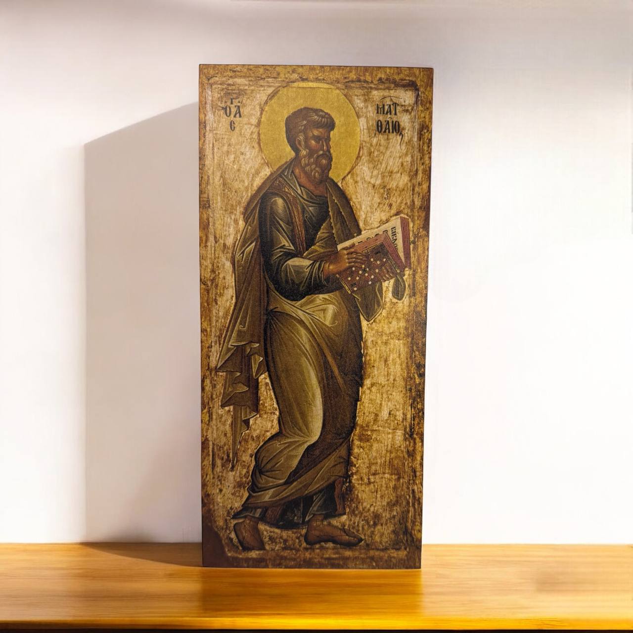 Saint Matthew icon, the Holy Apostle and Evangelist. Orthodox Christian Icon