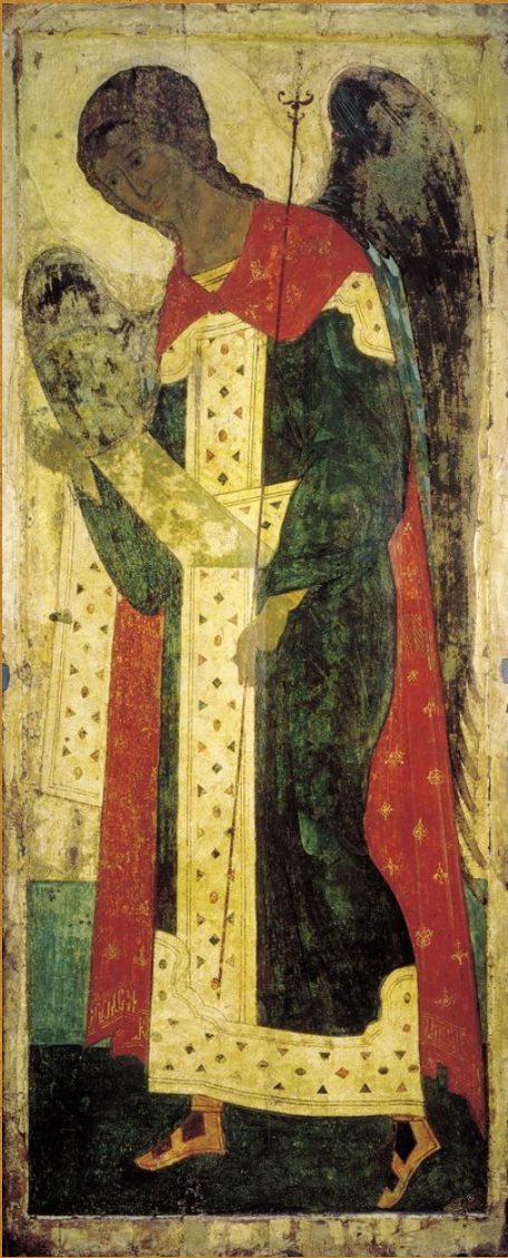 Wooden Icon of the Holy Archangel Gabriel by Andrei Rublev