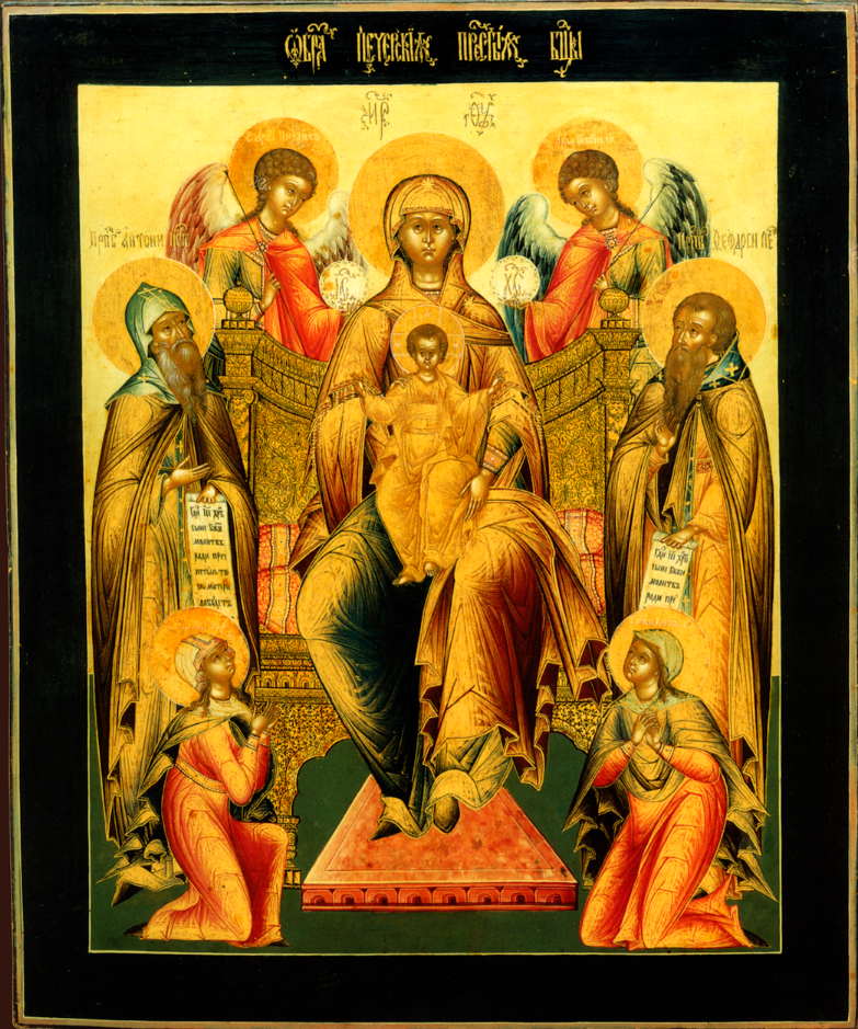 Wooden Icon of the Mother of God "Svenskaya" ("Pecherskaya")