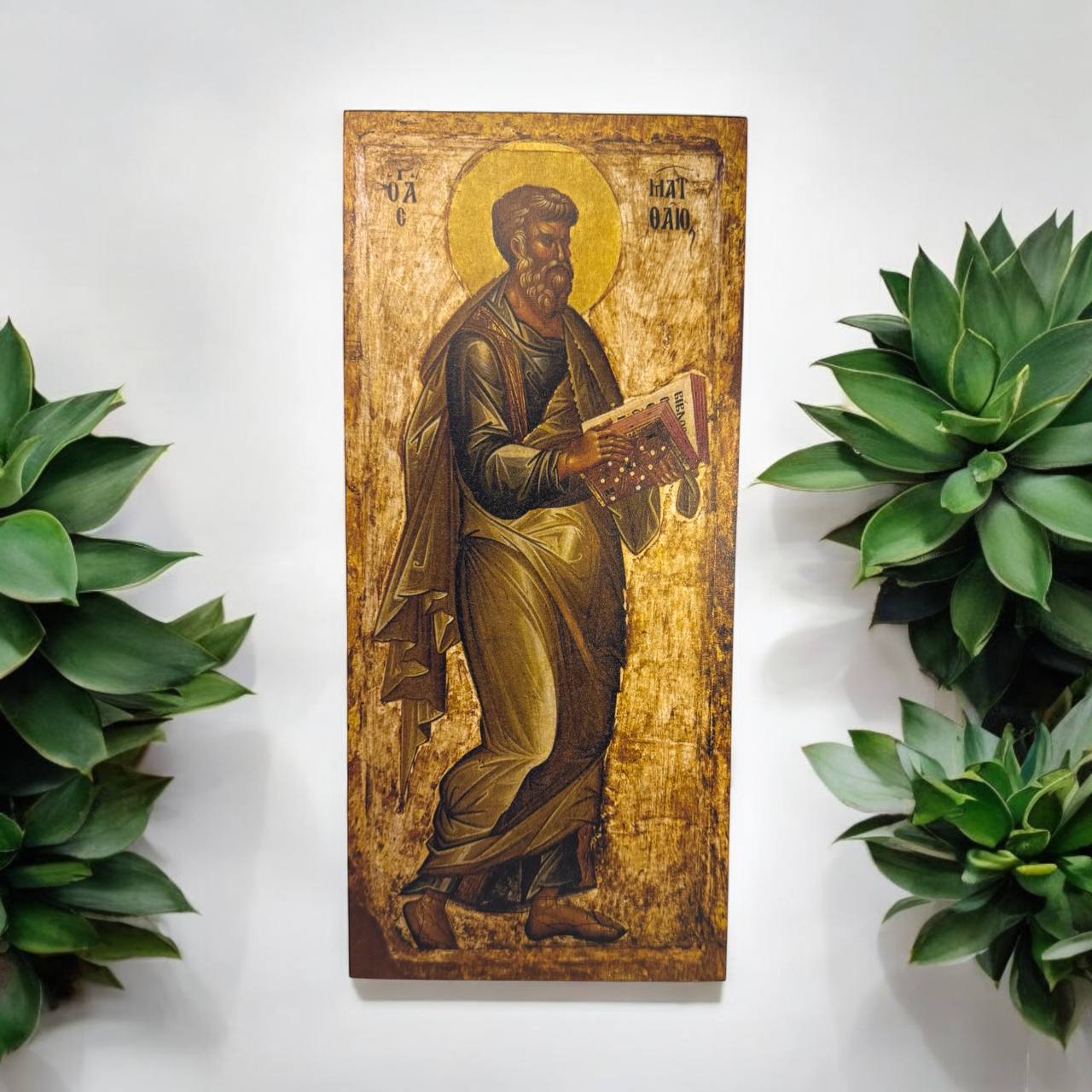 Saint Matthew icon, the Holy Apostle and Evangelist. Orthodox Christian Icon