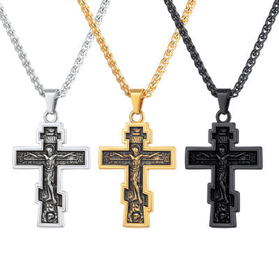 Cross Jesus Christ Pendant Necklace