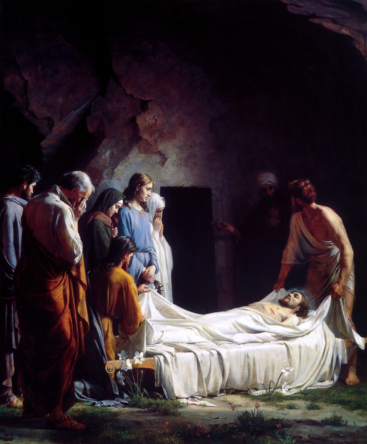 Reproduction of "The Entombment of Christ" by Carl Heinrich Bloch