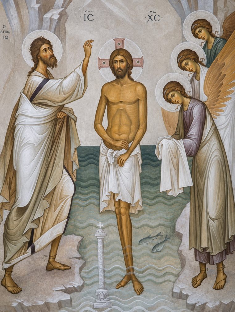 Icon of the Epiphany Baptism of the Lord Jesus Christ