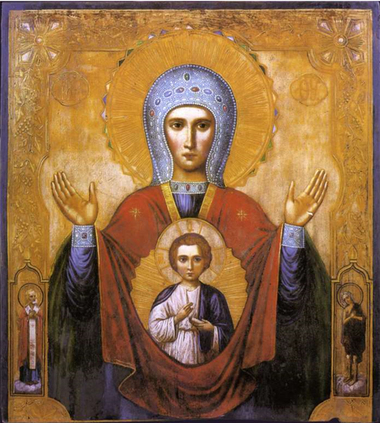 Wooden Icon of the Mother of God of the Sign of Abalak (Abalatskaya)