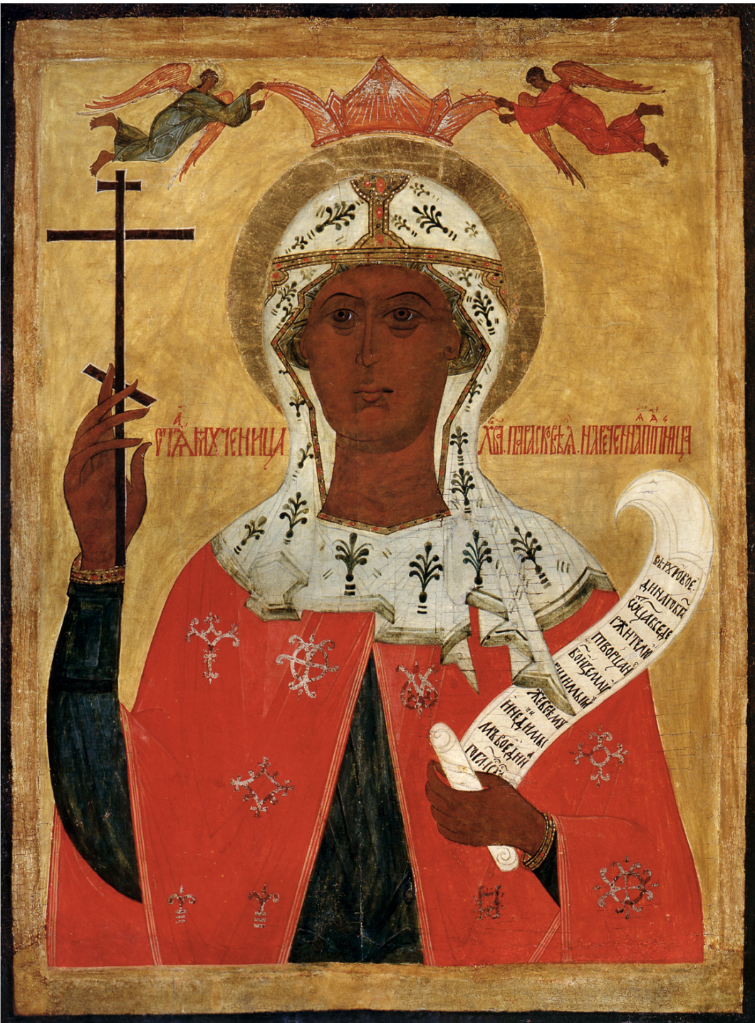 Saint Great Martyr Paraskeva Pyatnitsa of Iconium. Wooden orthodox icon.