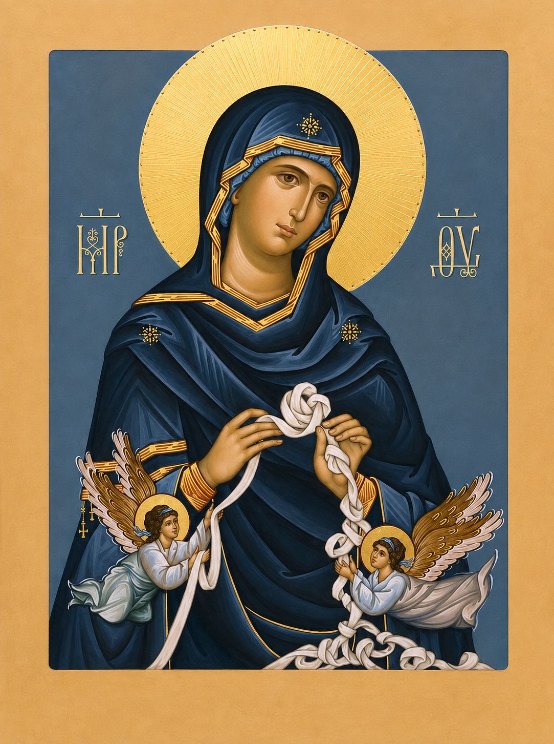 Untier of Knots Icon | Mary Undoer of Knots | Marian Religious Gift for Marriage & Family Healing