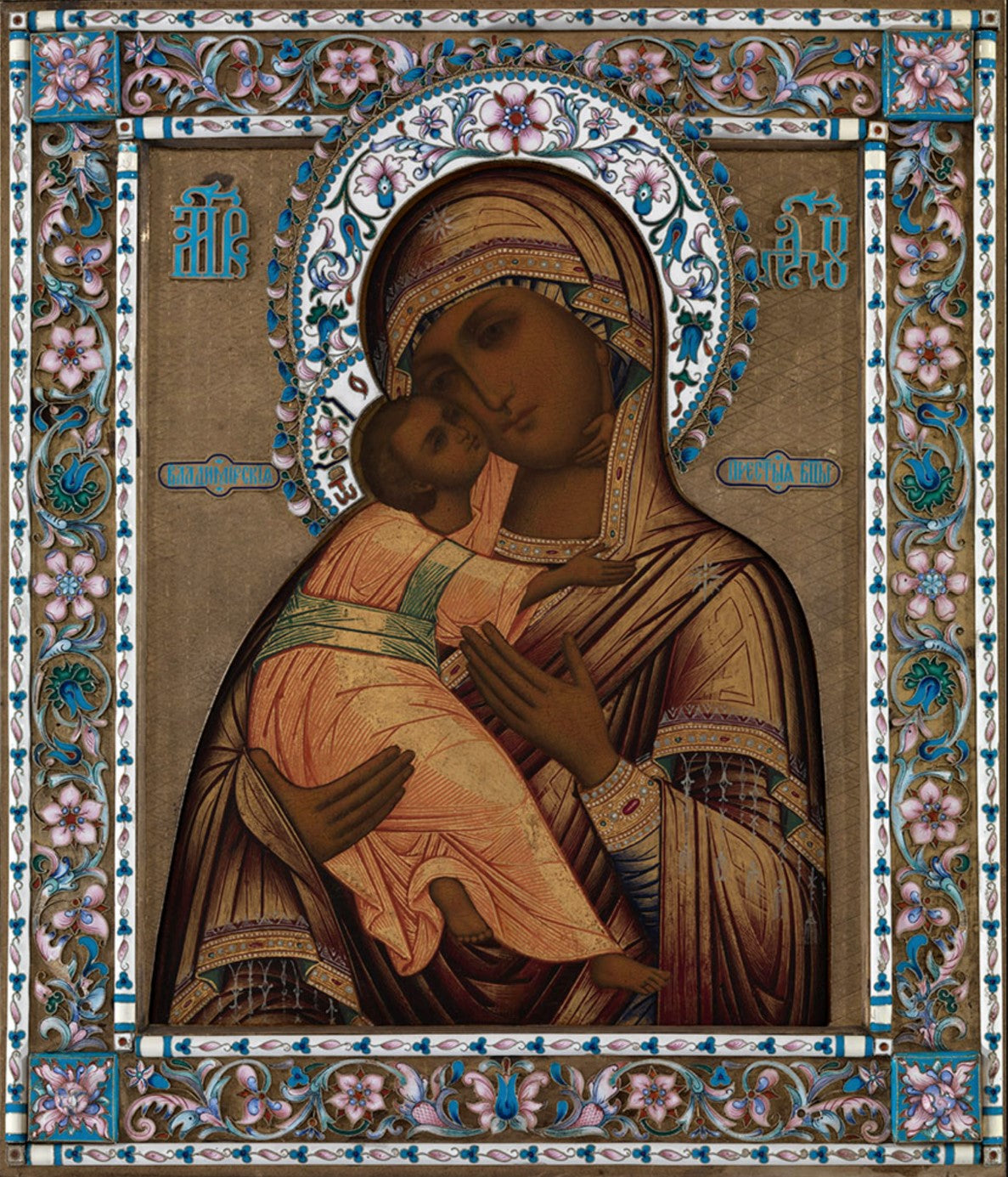 Wooden Icon of the Mother of God "Vladimirskaya" (from Vladimir) 