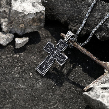 Cross Titanium Steel Pendant Necklace