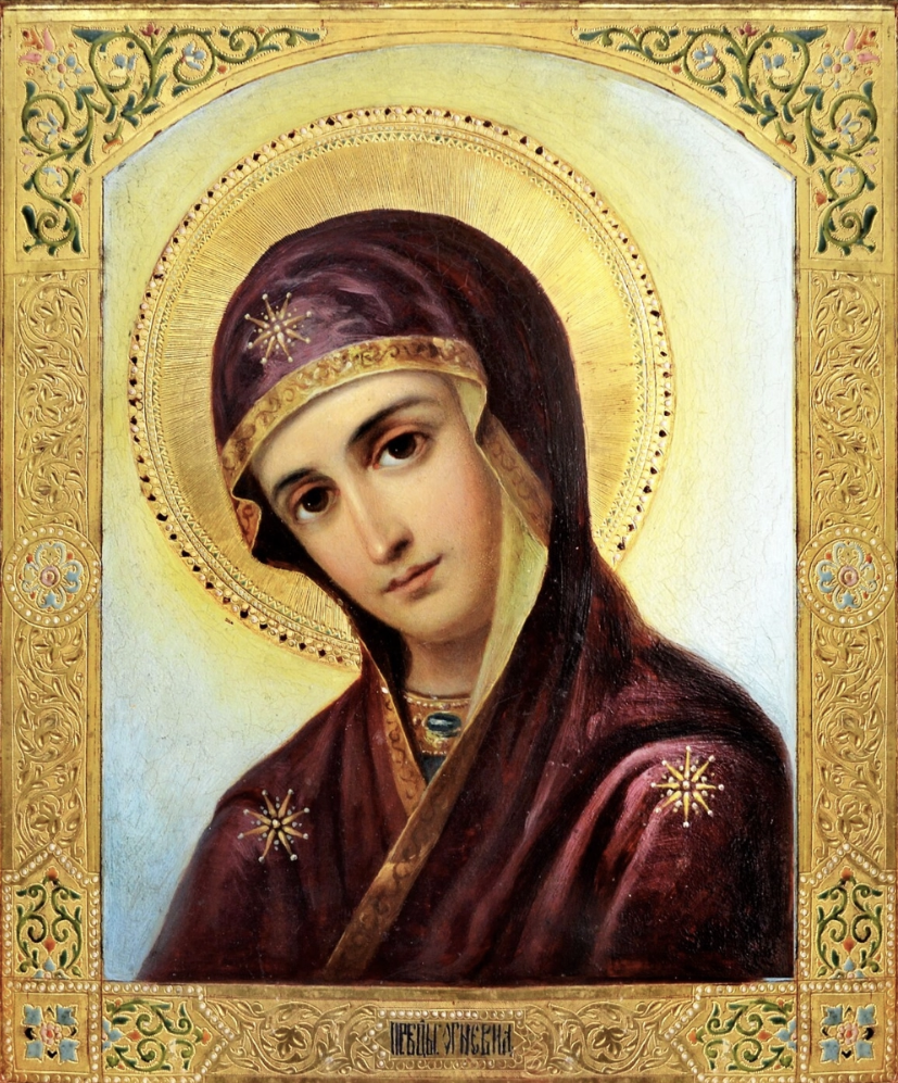 Wooden Icon of the Mother of God "Fire-shaped" (Areovindus, “Fire-appearing”)