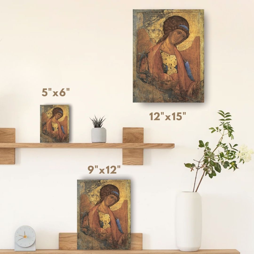Icon of Saint Michael Orthodox archangel for home altar and prayer corner