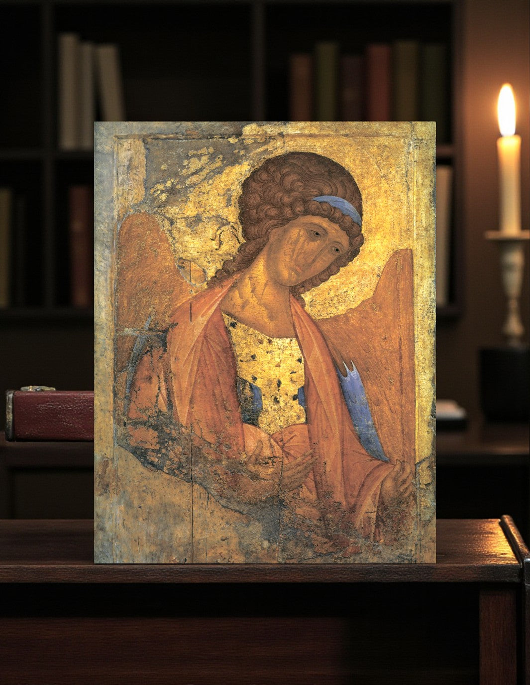 Spiritual Orthodox gift icon of Archangel Michael the protector and guardian