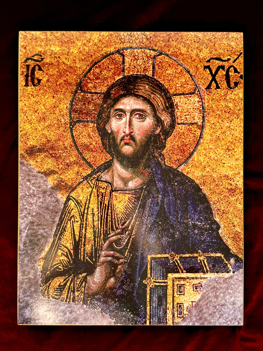 Icon "Christ Pantocrator" — the Deesis Mosaic of Hagia Sophia