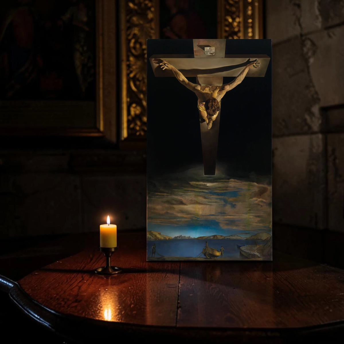 Print Christ Saint John Cross Salvador Dali | Crucifixion Fine Art | Religious Wall Art