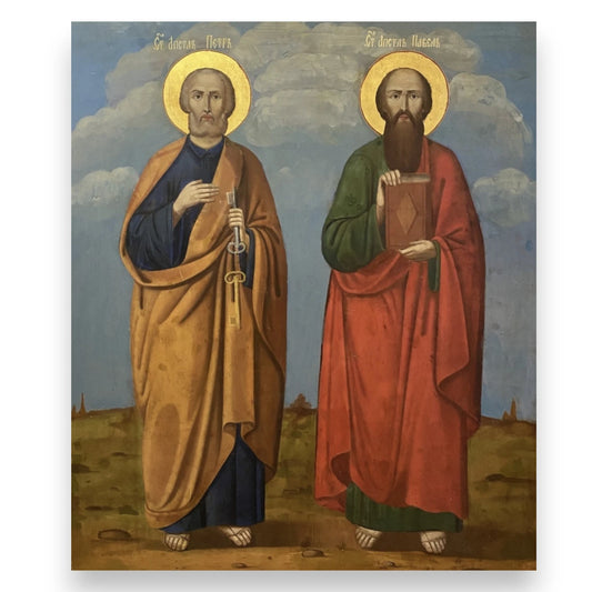 Icon of Saints Peter and Paul standing together