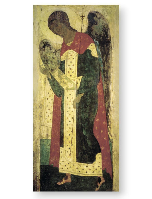 The Archangel Gabriel by Andrei Rublev. Wooden orthodox icon