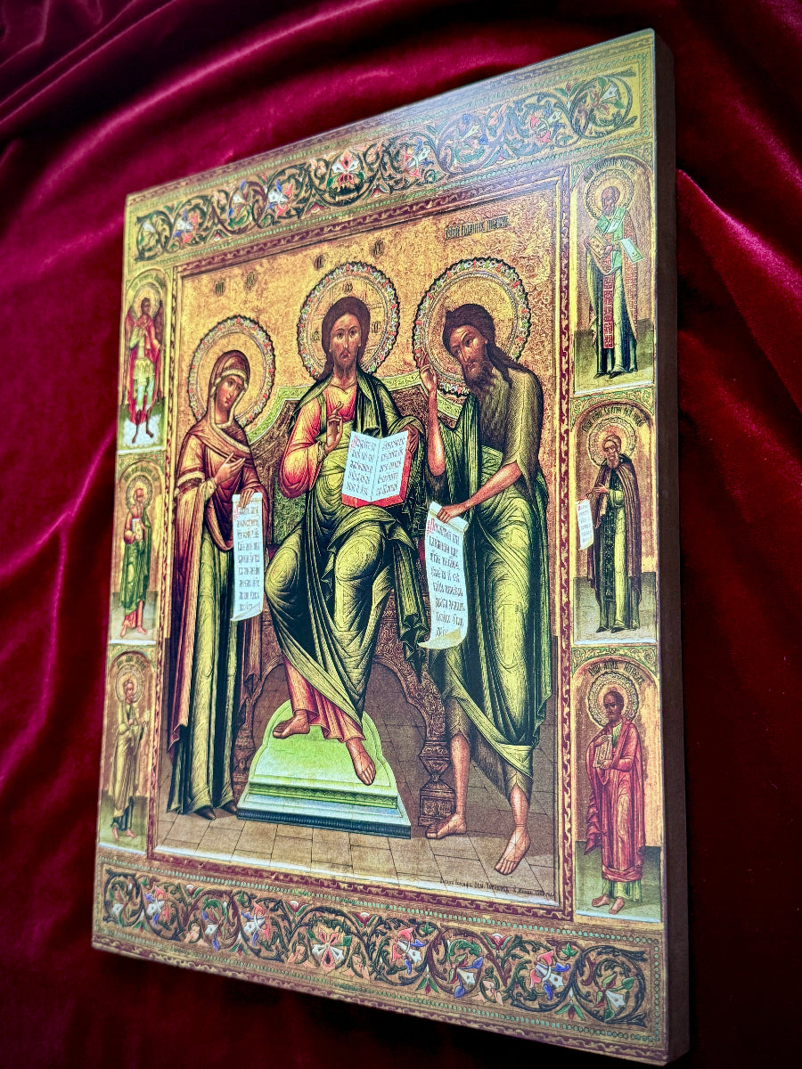 Deesis Jesus Christ with the Mother of God and John the Forerunner