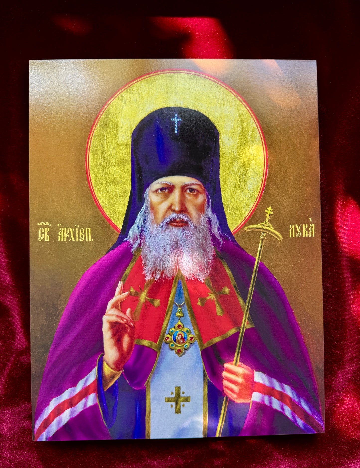 Saint Luke of Crimea Icon Orthodox Bishop Surgeon Voyno-Yasenetsky Religious Icon of Healing and Faith