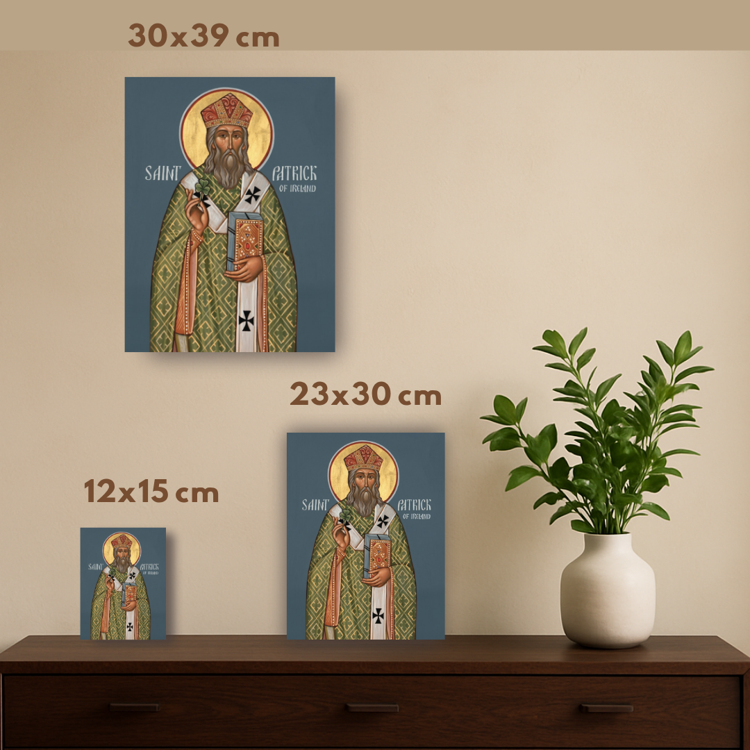 Religious artwork of Saint Patrick missionary to Ireland