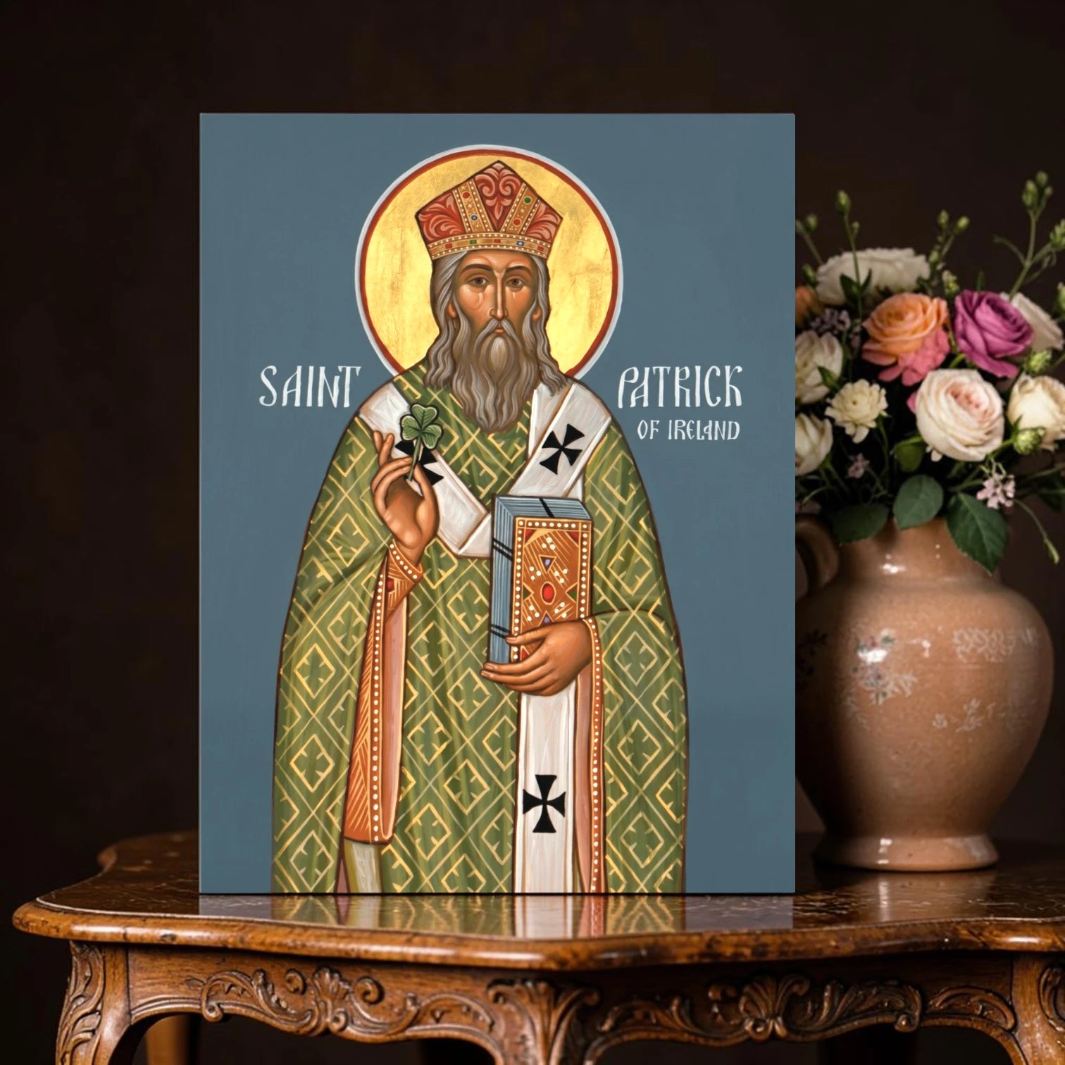 Orthodox icon of Saint Patrick equal to the apostles Ireland
