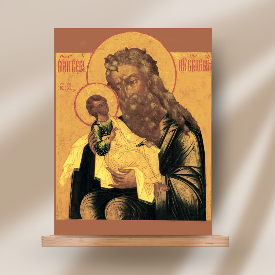 Icon of Saint Simeon the God-Receiver. Orthodox Christian Icon