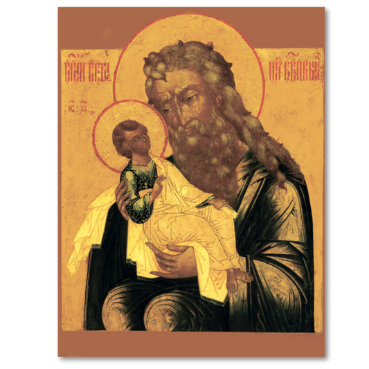 Icon of Saint Simeon the God-Receiver. Orthodox Christian Icon