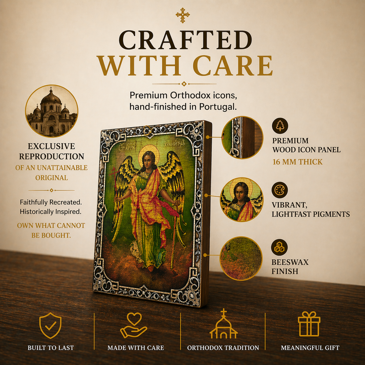 Saint Nicholas the Wonderworker Icon – Orthodox Wooden Icon of Bishop of Myra, Protector & Miracle Worker