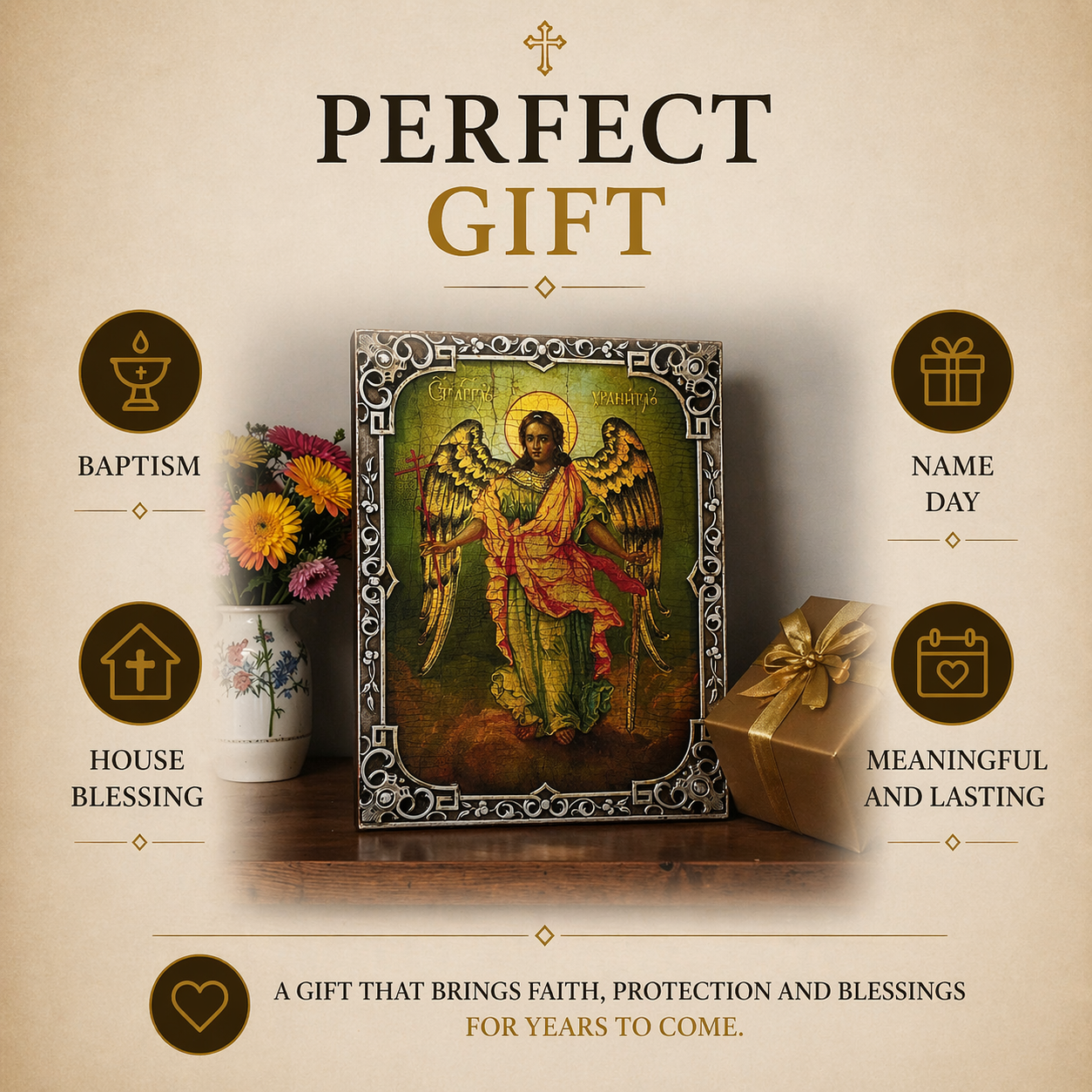 Saint Nicholas the Wonderworker Icon – Orthodox Wooden Icon of Bishop of Myra, Protector & Miracle Worker