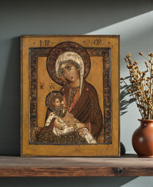 Galaktotrophousa Virgin Mary nursing Christ icon
Byzantine Milk Giver icon of the Theotokos