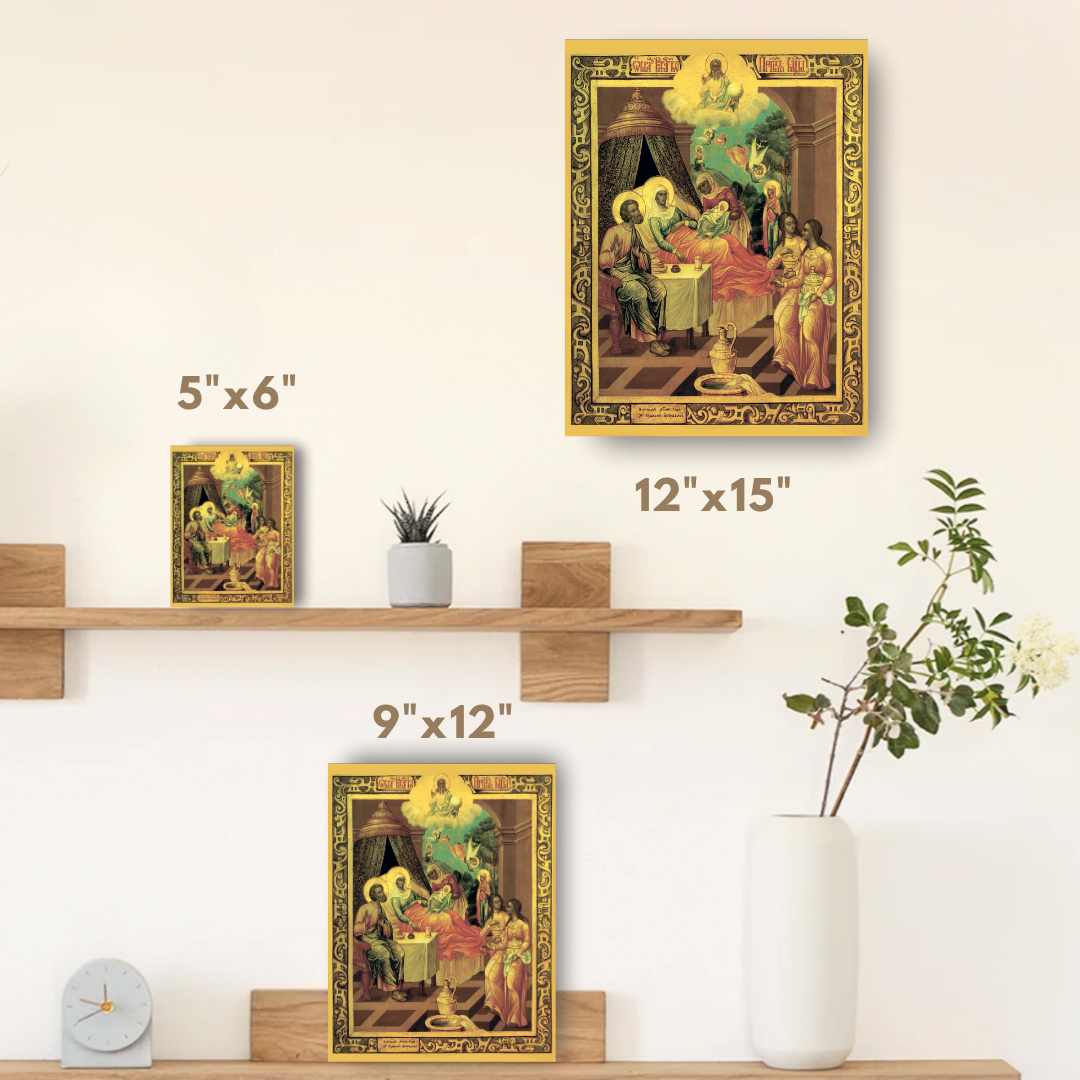 Nativity of the Most Holy Theotokos Wooden Orthodox Icon