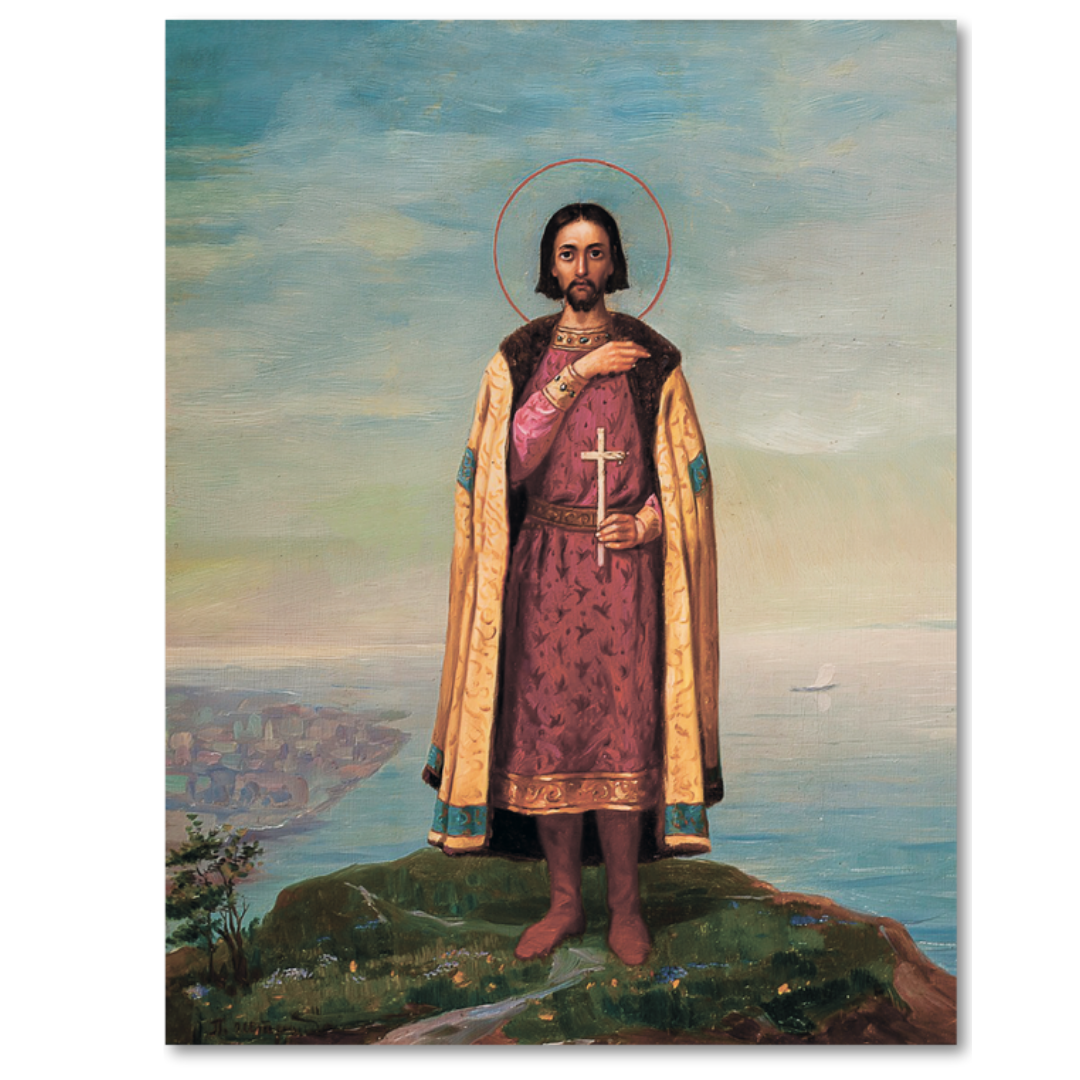 Orthodox saint icon for prayer corner Saint Gleb martyr and prince